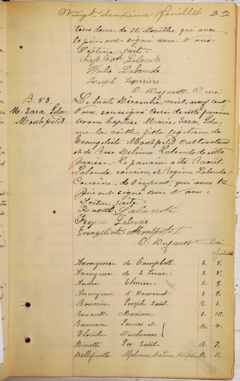 SainteJustinedeNewton BAnQ numérique