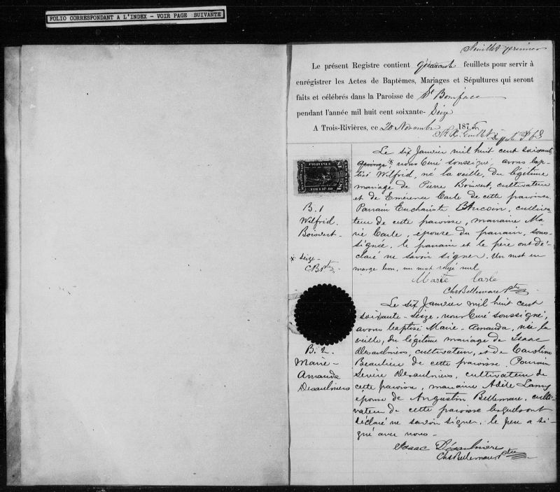 SaintBonifacedeShawinigan BAnQ numérique