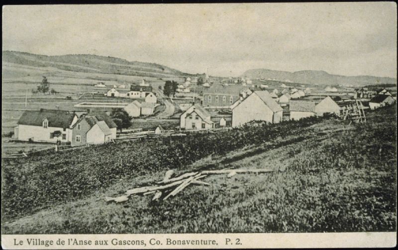 Le Village de l'Anse aux Gascons, Co. Bonaventure P.Q. BAnQ numérique