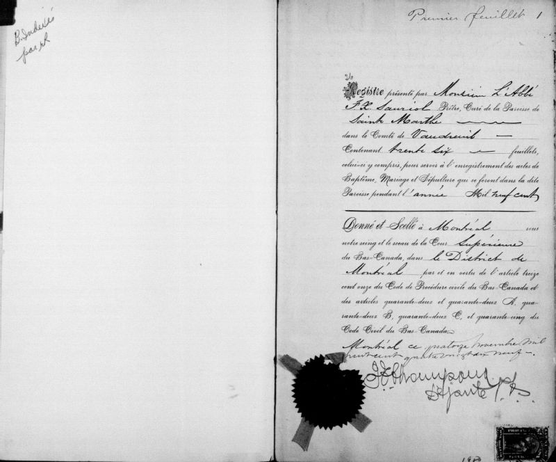 SainteMarthe BAnQ numérique