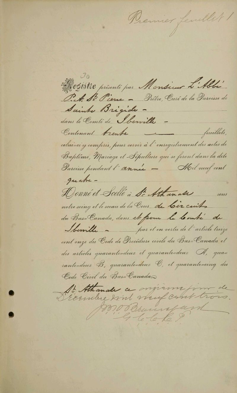 SainteBrigided'Iberville BAnQ numérique