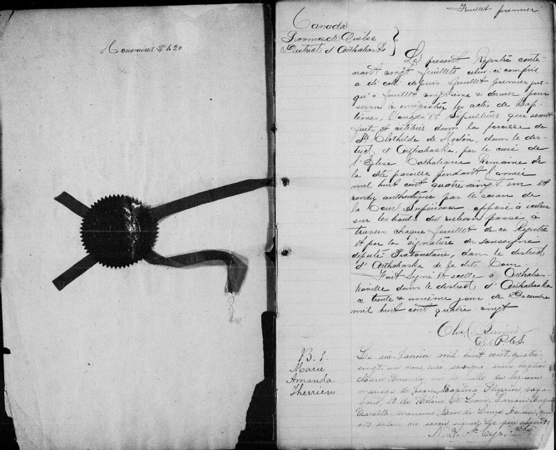 SainteClotildedeHorton BAnQ numérique